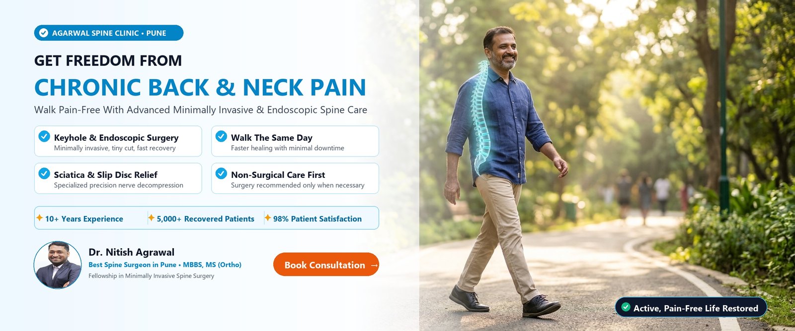 Freedom From Back & Neck Pain - Agarwal Spine Clinic